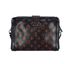 Petite Malle Trunk, £1,800, Handbags, Black/Red, Coated Canvas/Leather, Back view
